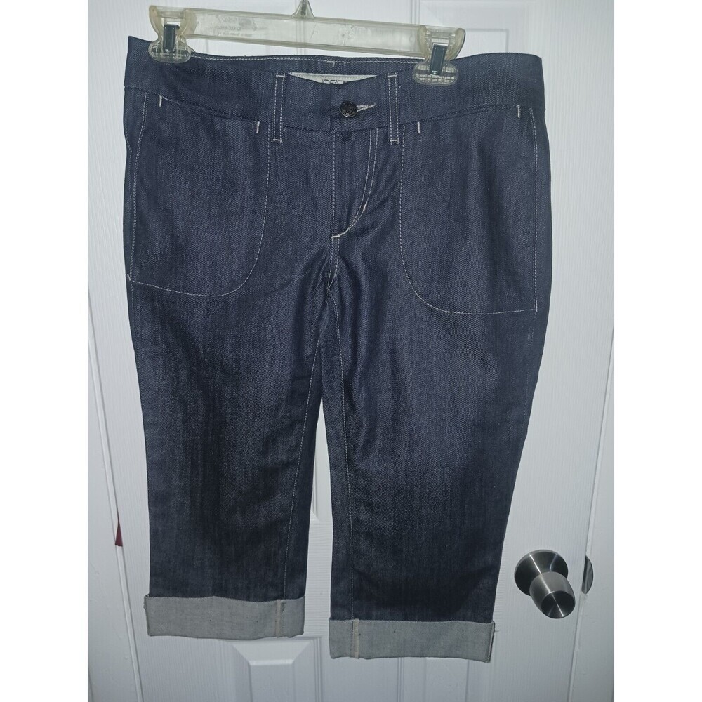Joes Jeans Bermuda Jean Shorts Folded Women's Size 33 Dark Blue